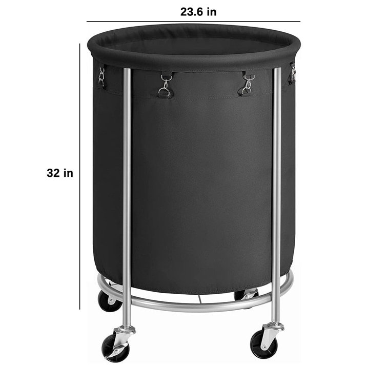 NIHAISHI Metal Laundry Hamper with Handles Wayfair Canada